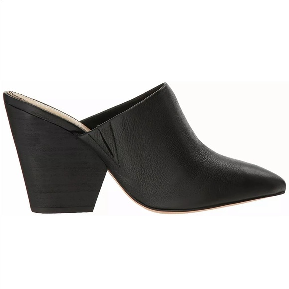 ❗️S O L D❗️◾️SPLENDID Black Pebbled Leather Mule - Picture 2 of 13